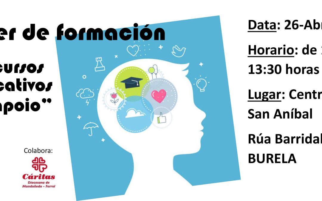 TALLER DE FORMACIÓN “RECURSOS EDUCATIVOS DE APOIO” (26 DE ABRIL)